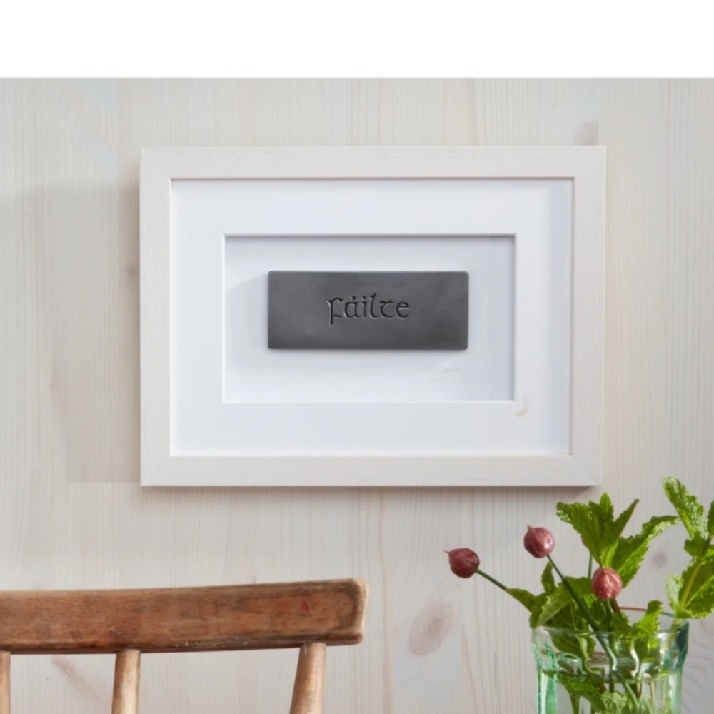 Irish Greeting framed plaque